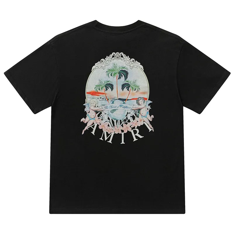 AMIRI Cherub Logo-Print T-Shirts
