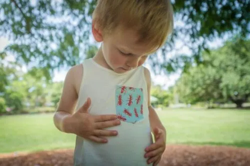 Ants | Organic Cotton Singlet | Size 4
