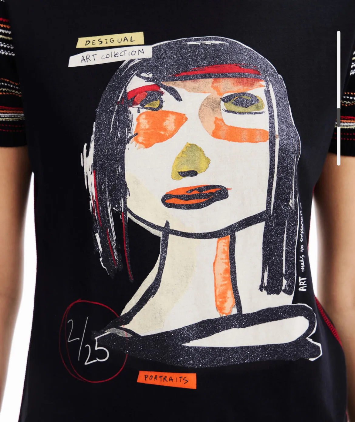 Arty face T-shirt Desigual