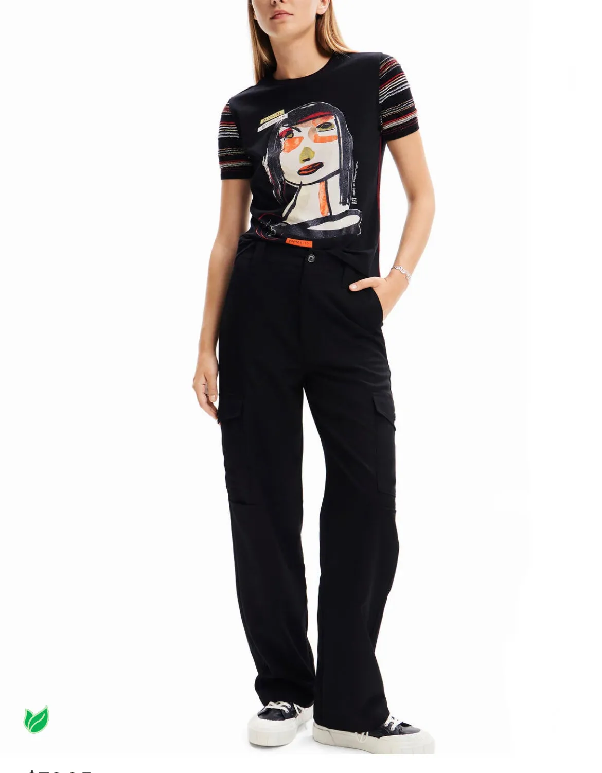 Arty face T-shirt Desigual