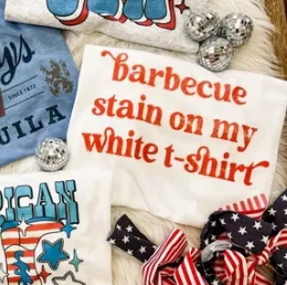 Barbecue Stain On My White T-Shirt