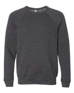Bella   Canvas Unisex Crew Neck Raglan Sweatshirt - 3901