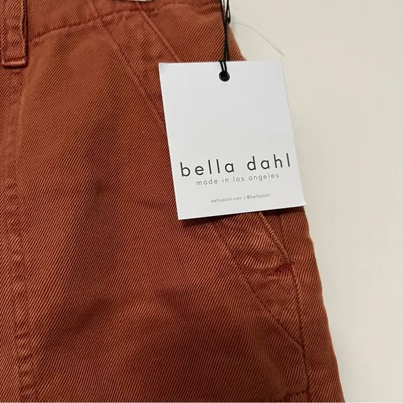 Bella Dahl Women’s Rust Utility Shorts Size 26 - NWT Rolled Hem Cargo