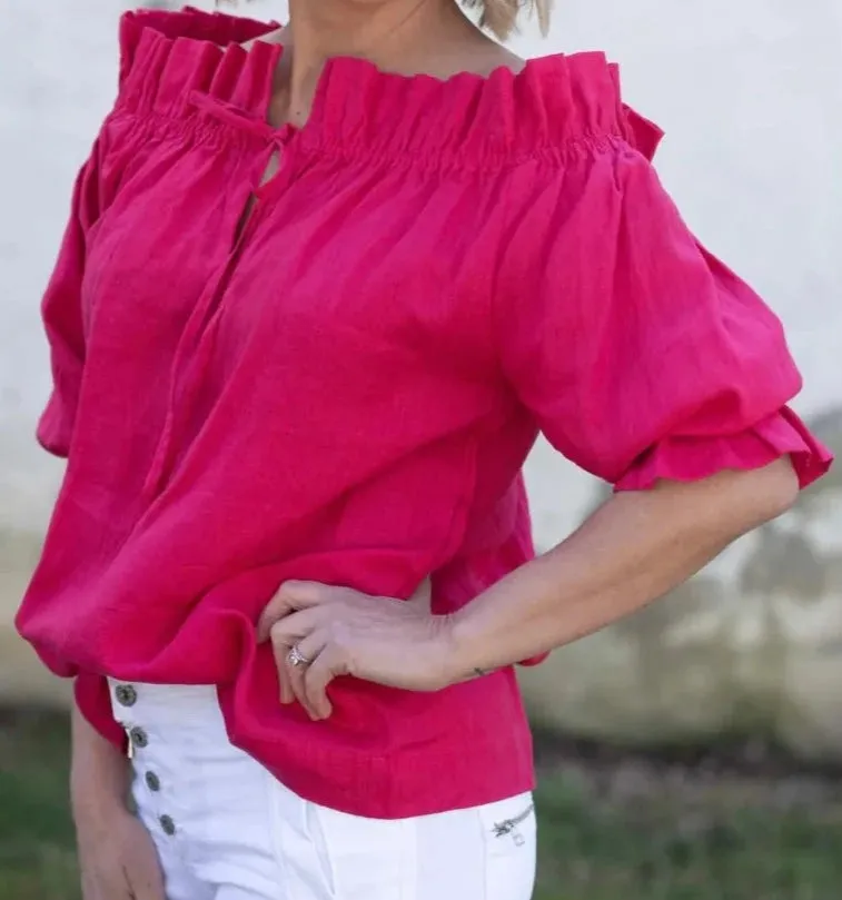 Bella Linen Top