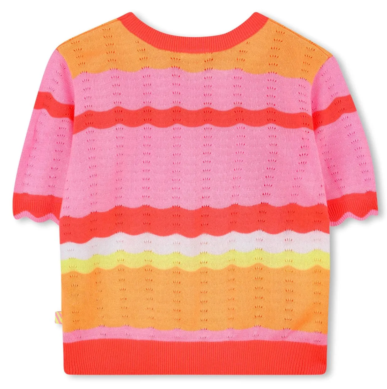 Billieblush Coral Knit Striped Top
