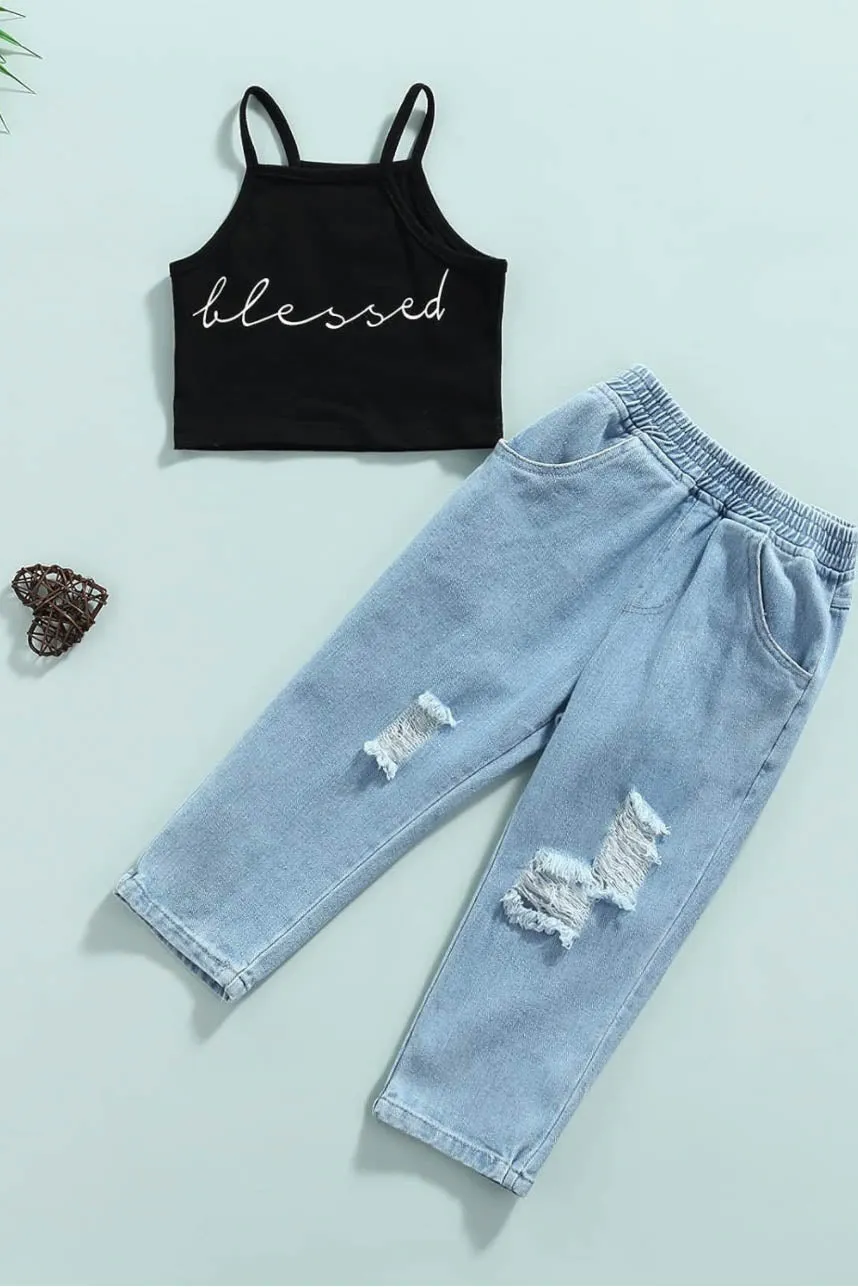 BLESSED CROP TOP | KIDS SIZE 7-16