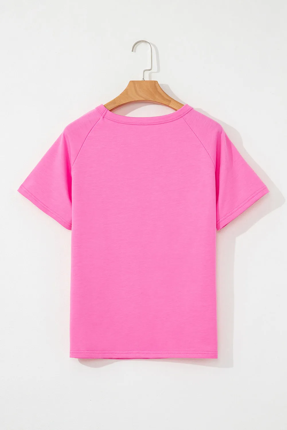Bonbon Striped Patch Front Casual Tee