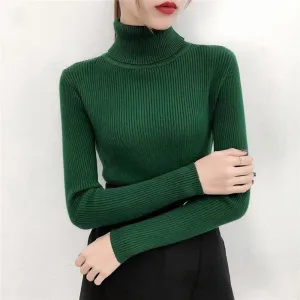 Bottle Green High Neck Top