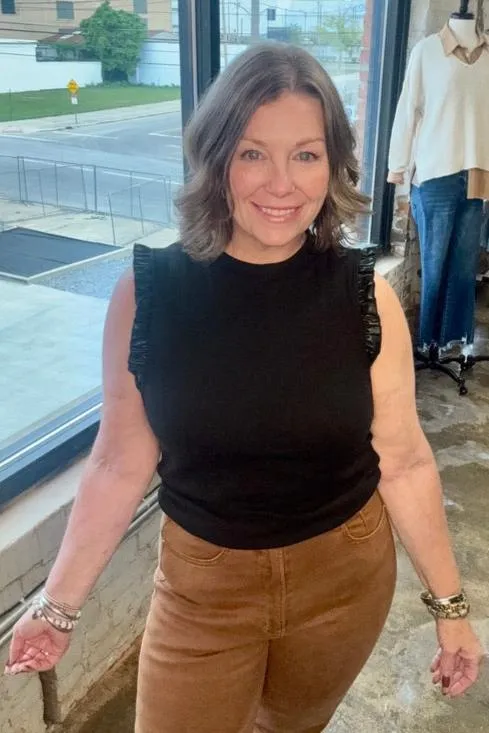Bridget Ruffle Trimmed Top