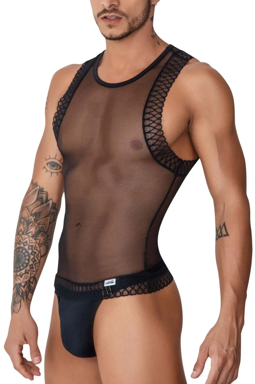 CandyMan 99758 Mesh Tank Top Black