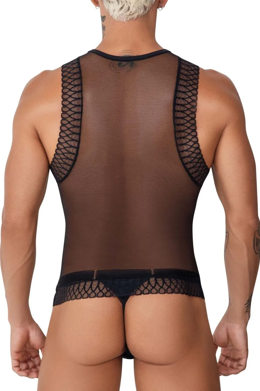 CandyMan 99758 Mesh Tank Top Black