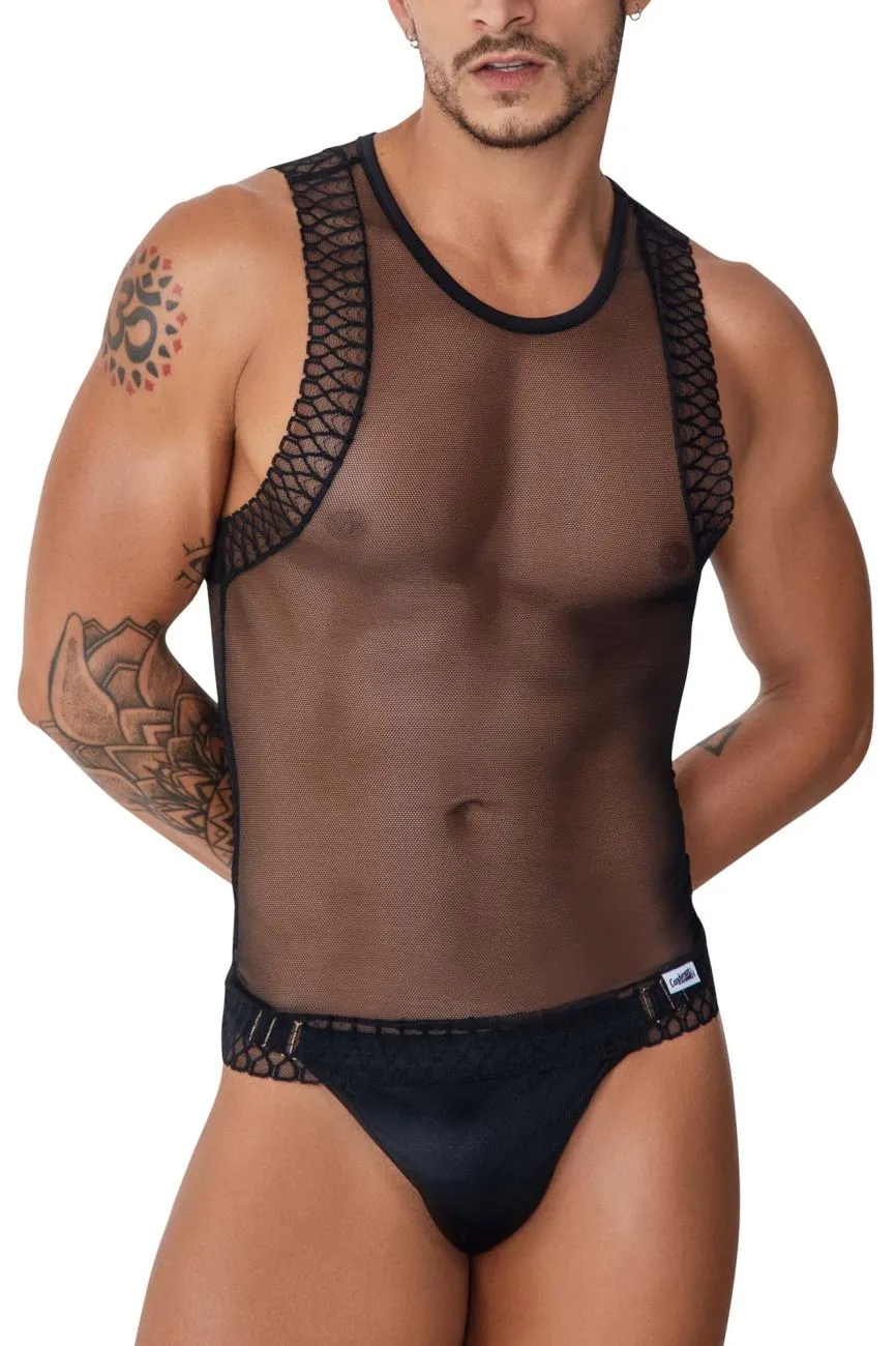 CandyMan 99758 Mesh Tank Top Black