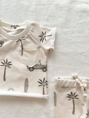 Cars and Palm Trees Jersey Tee