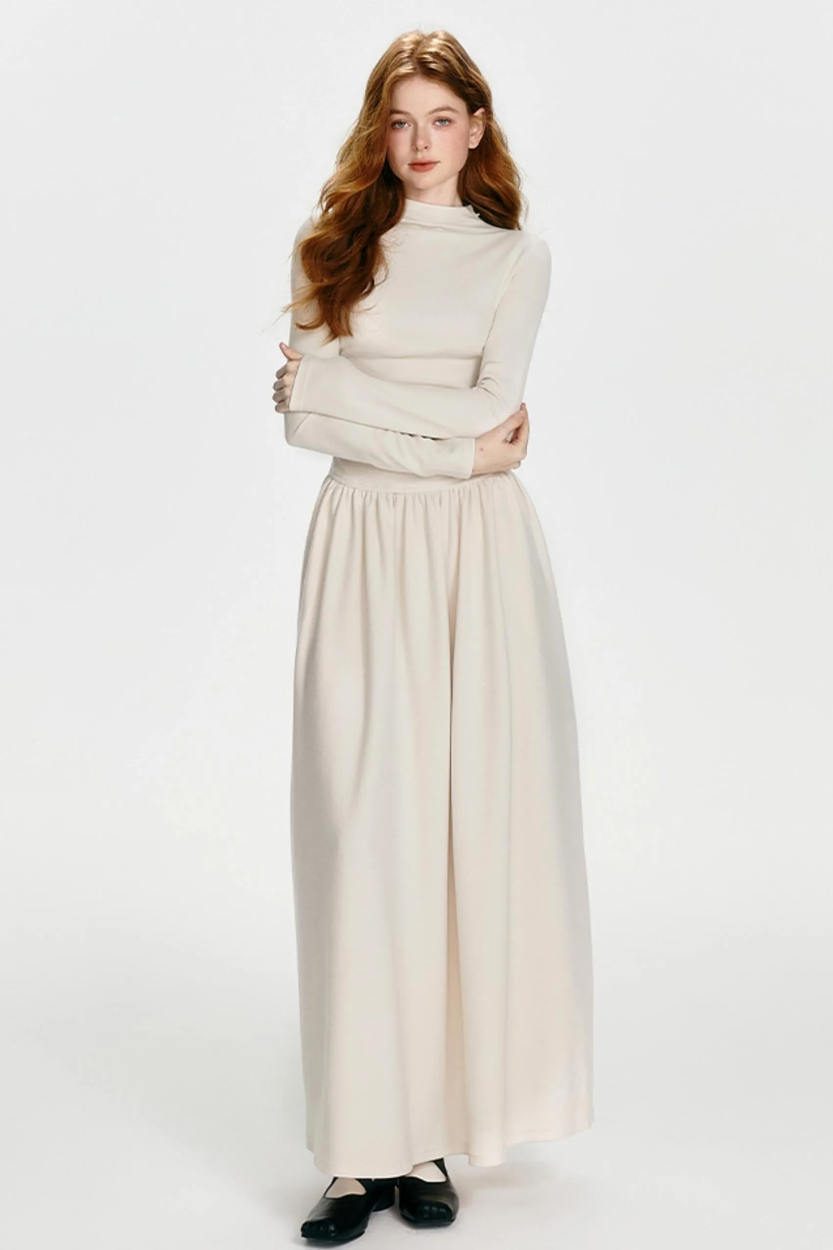 Chic Drawstring Maxi Dress Set-Up