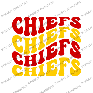 Chiefs - red yellow wave