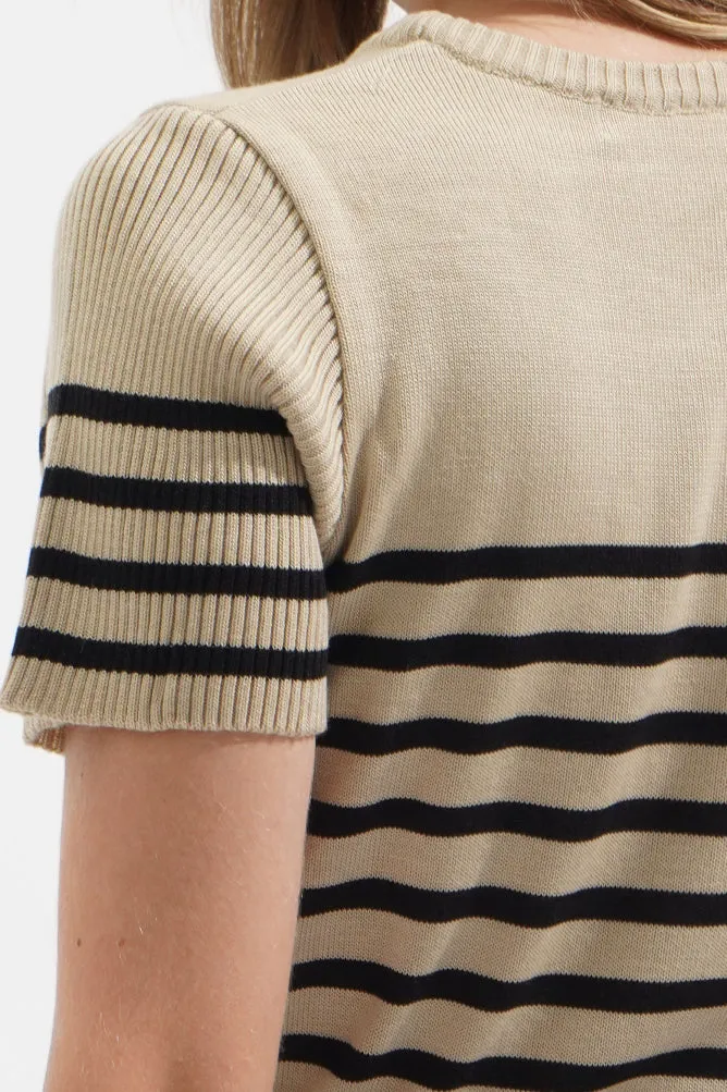 Closet Staples Striped Flat Knit Tee