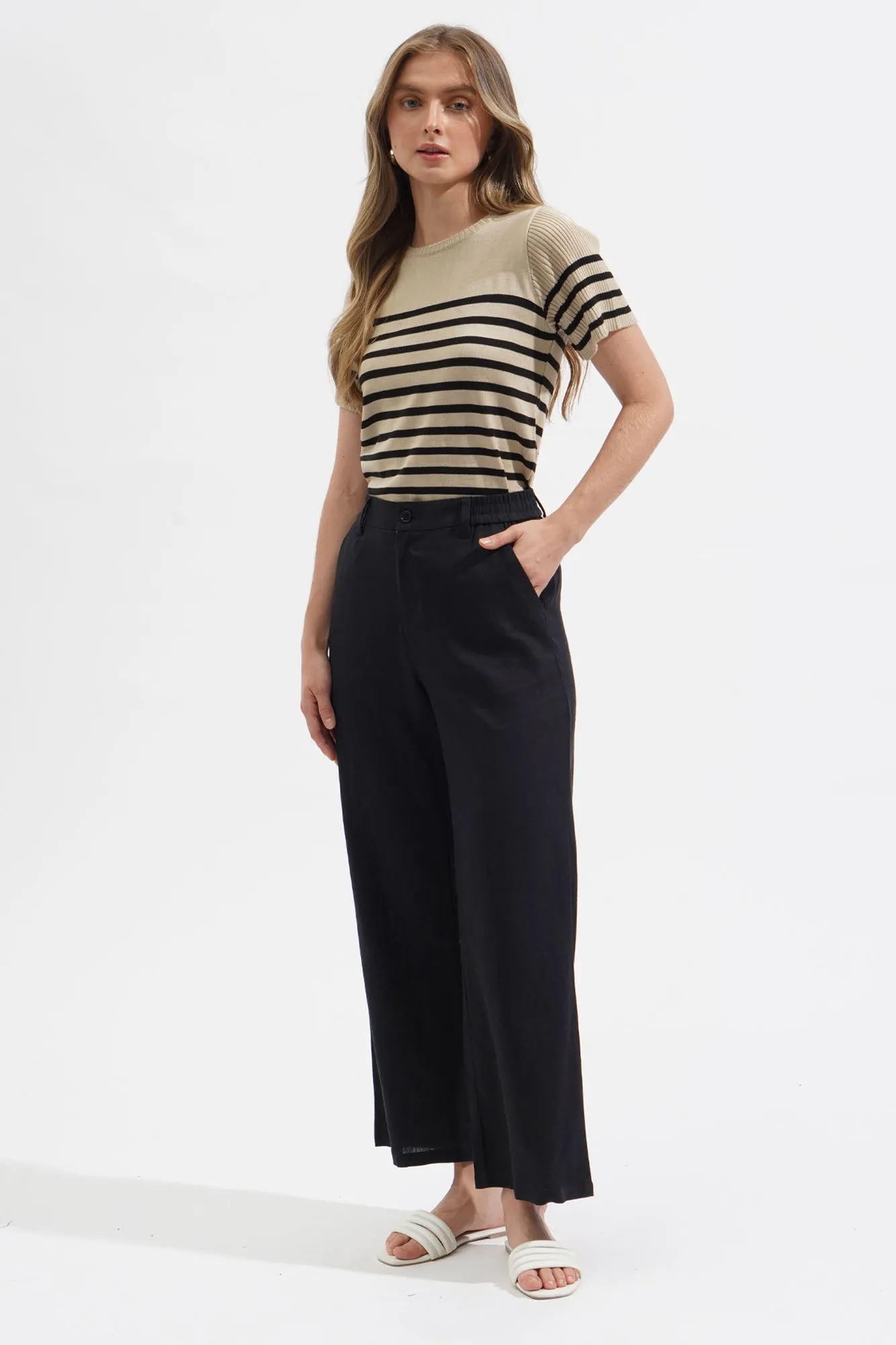 Closet Staples Striped Flat Knit Tee