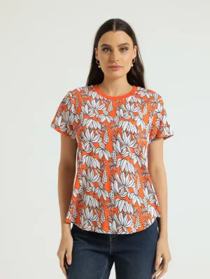 Cotton Crew Tee - Burnt Orange