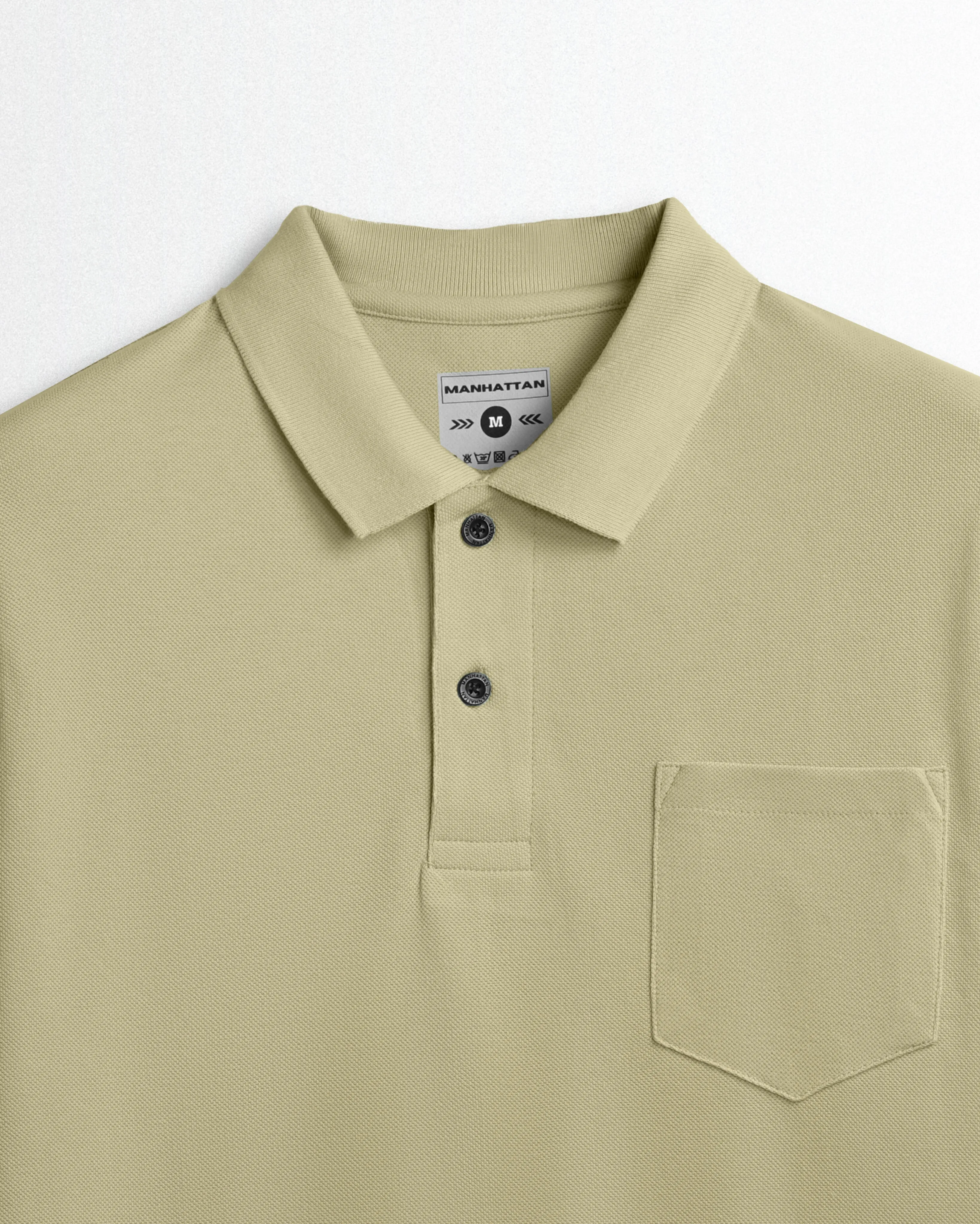 Cotton Polo Full Sleeve Unisex Beach Pocket