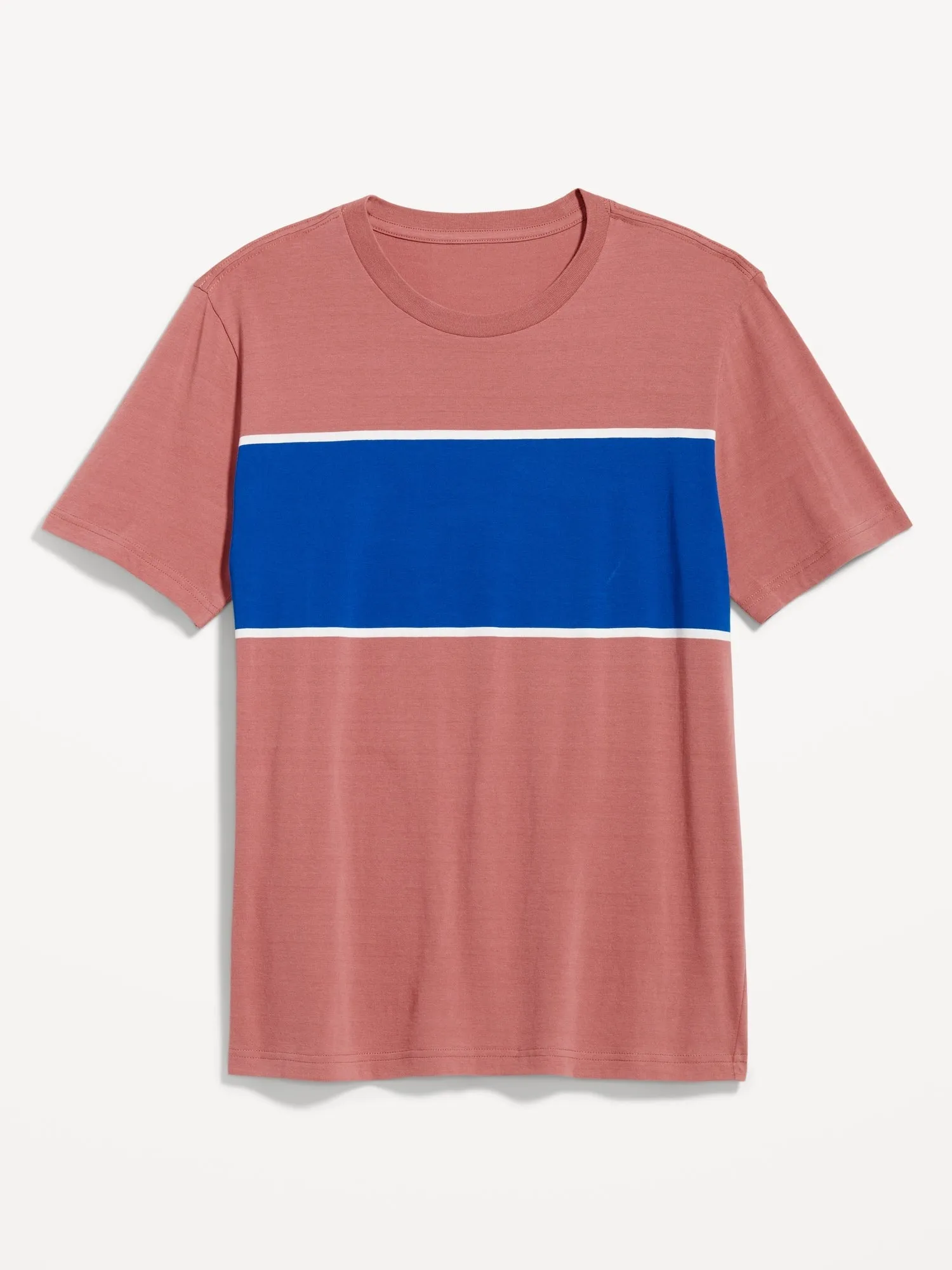 Crew-Neck Striped T-Shirt for Men
