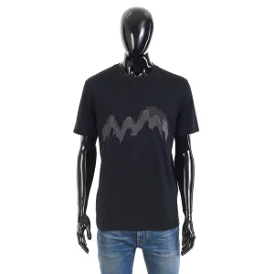 Crewneck Tshirt In Black Cotton