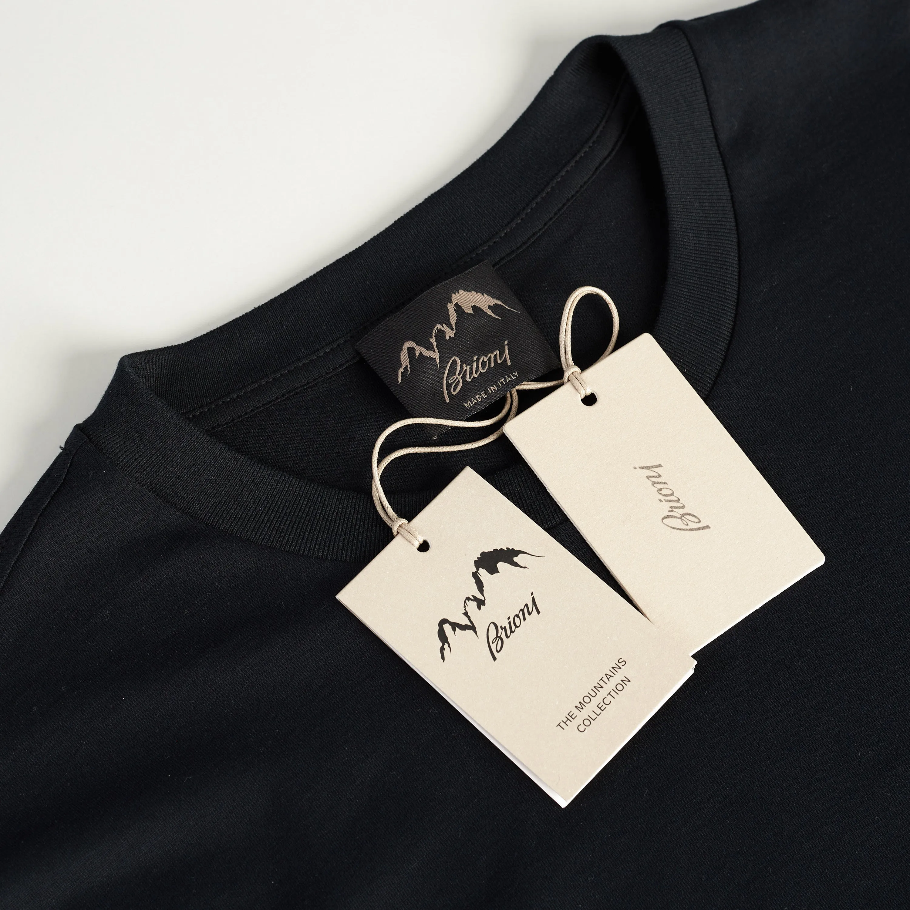 Crewneck Tshirt In Black Cotton