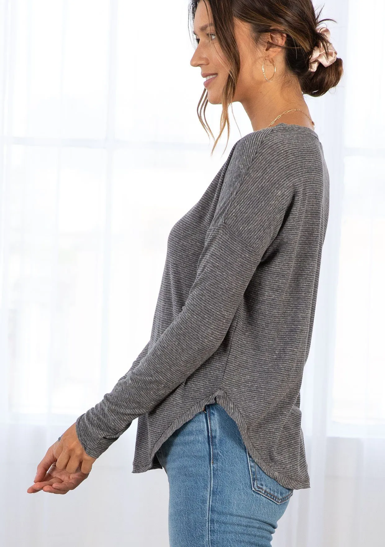 Donovan Striped Long Sleeve Tee