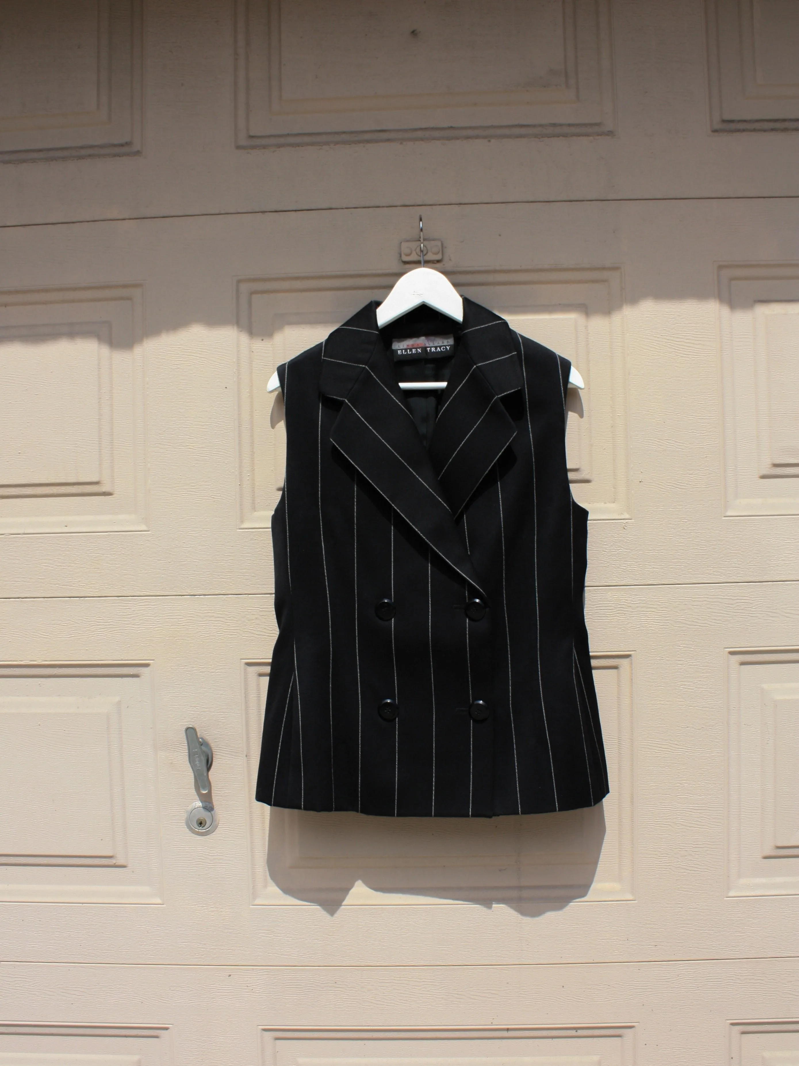 Double Breasted Pinstripe Vest