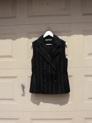 Double Breasted Pinstripe Vest