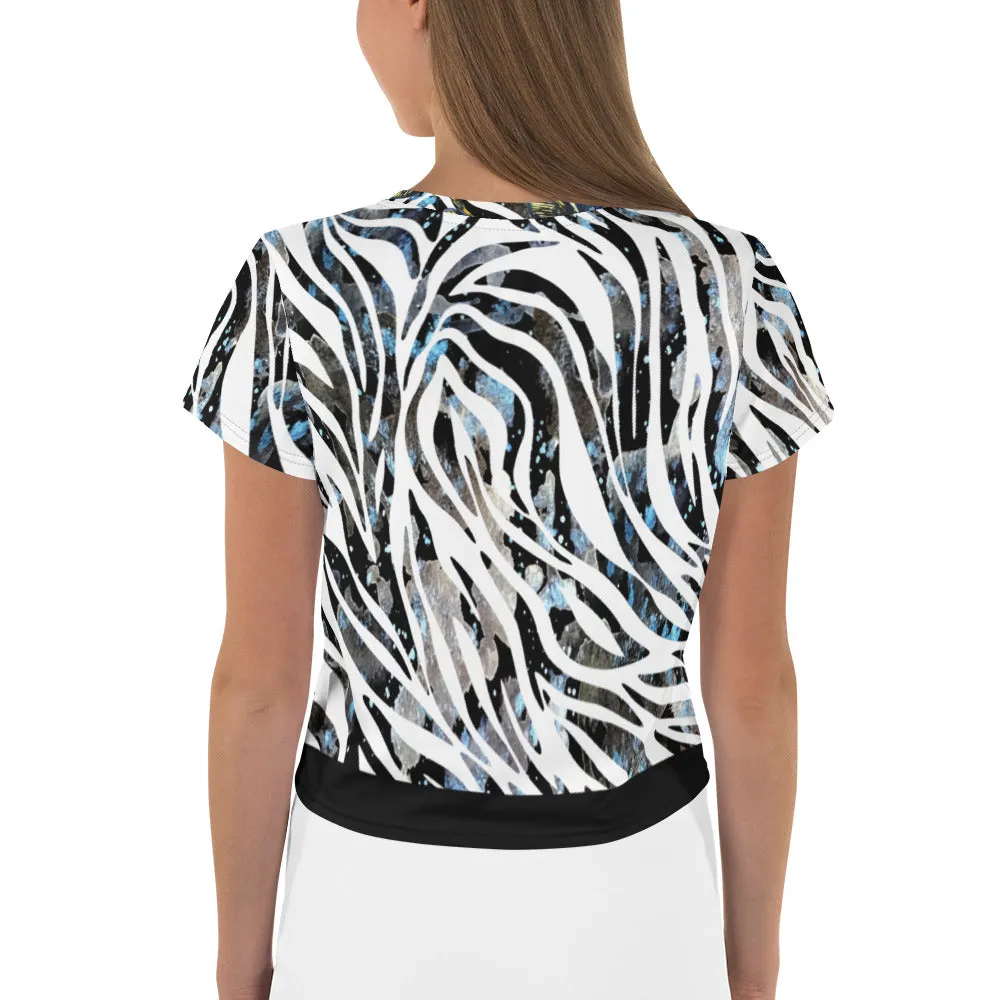 Dragonflies Zebra - Crop Tee