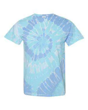 Dyenomite Men's Multi-Color Spiral Tie-Dye T-Shirt - 200MS