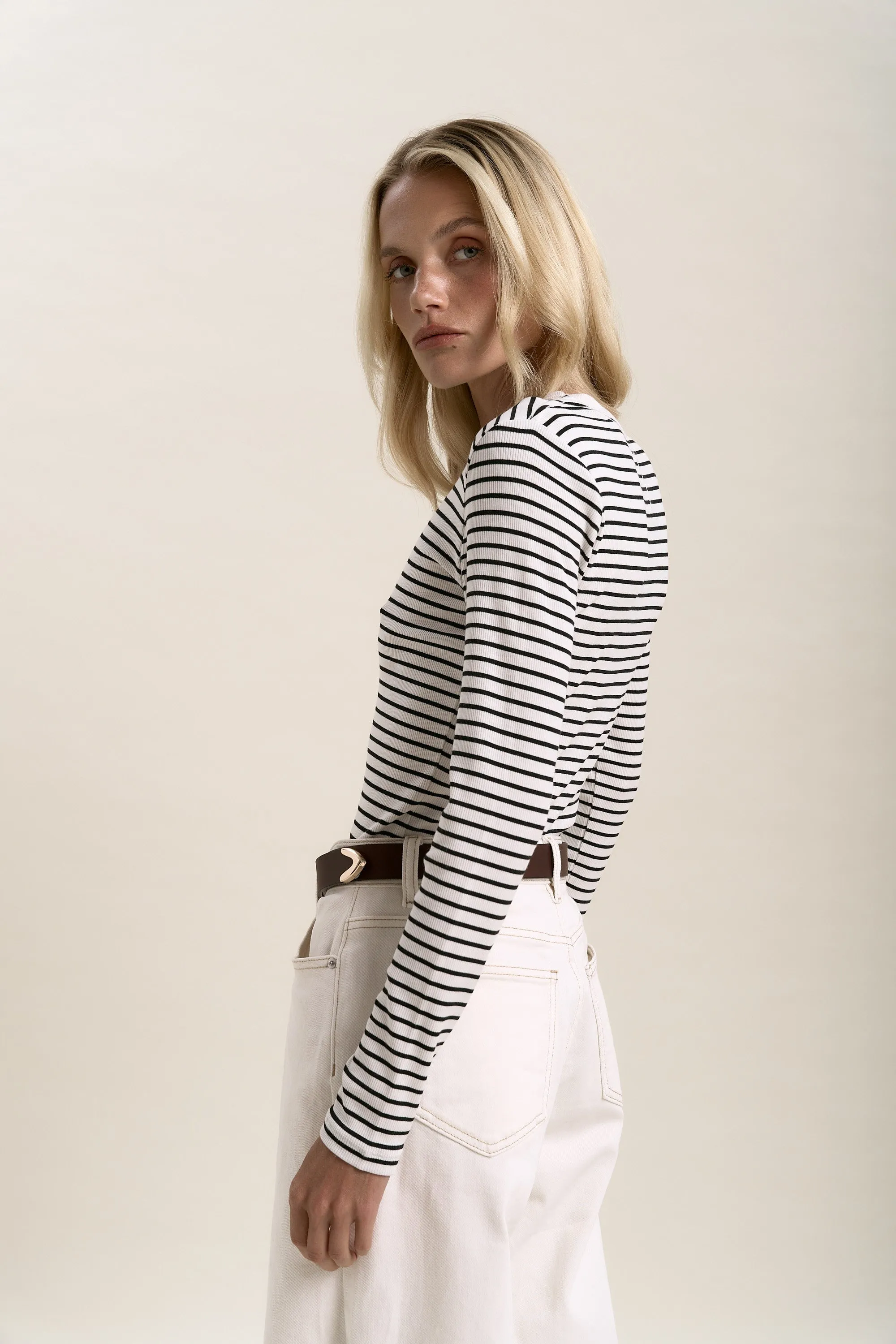 Elementary Basics Long Sleeve Rib Tee