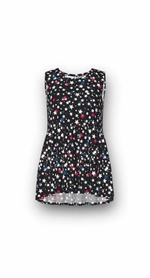 Eliana - Black Red White Blue Stars