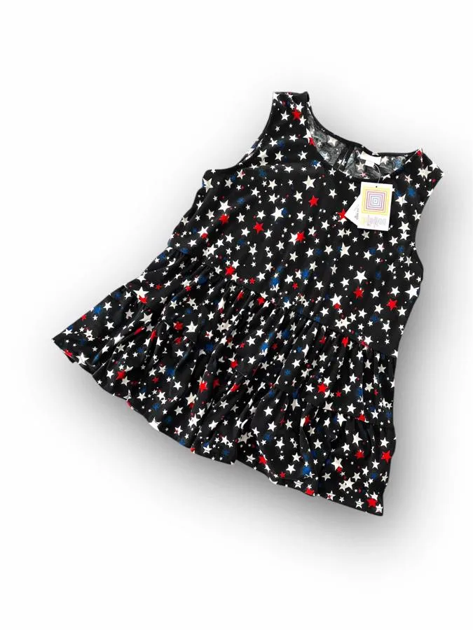 Eliana - Black Red White Blue Stars