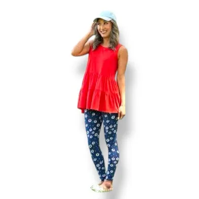 Eliana - Black Red White Blue Stars
