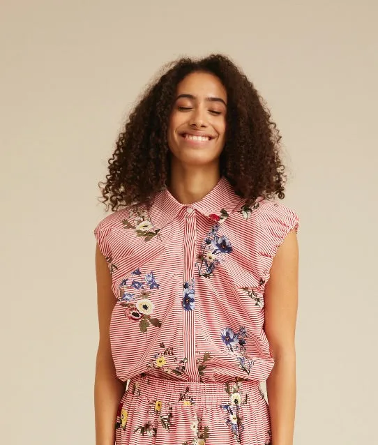 Emma Top - Red Hawaii