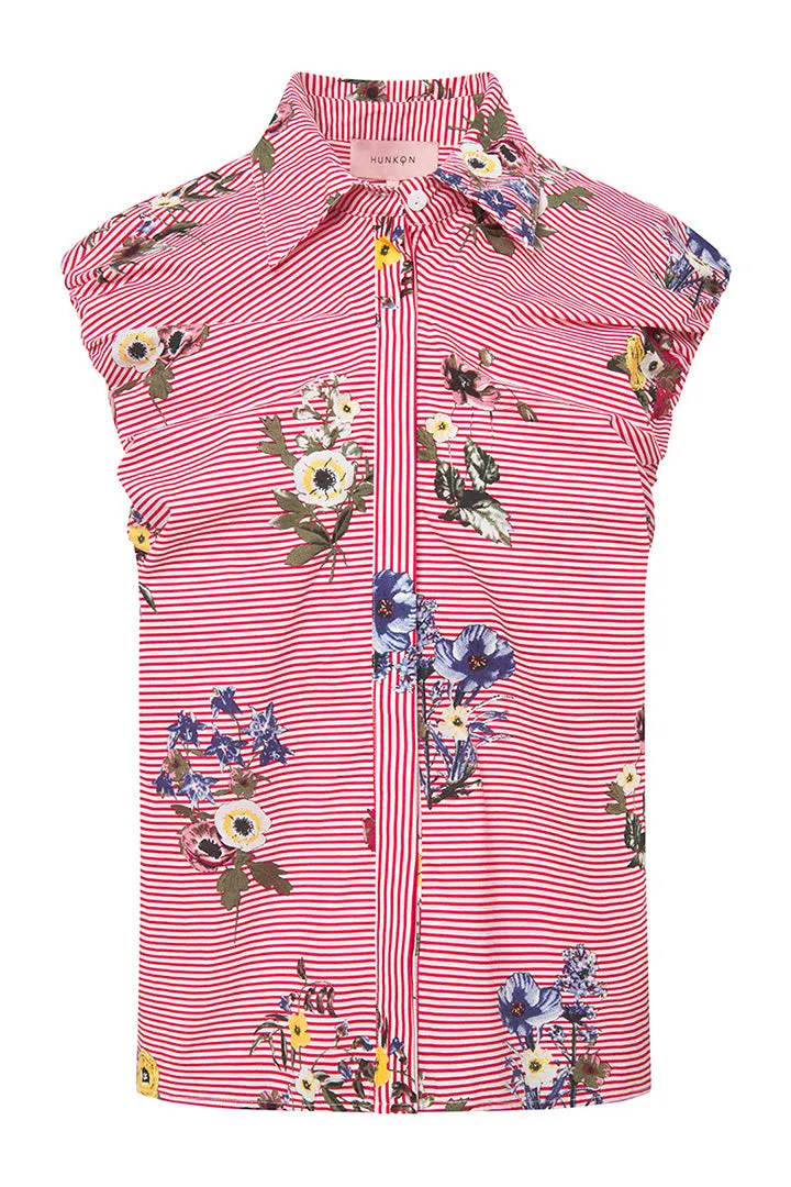 Emma Top - Red Hawaii