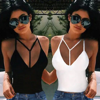 Fashion Women Bra Tank Tops Bustier Bra Vest Crop Top Bralette Blouse