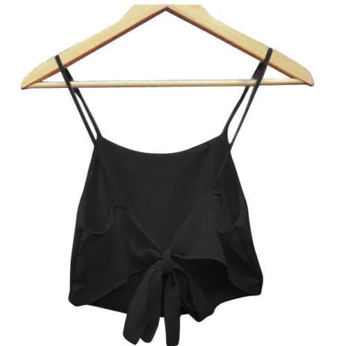 Fashion Women Sleeveless Camisole Shirt Casual Blouse Crop Tops Bra