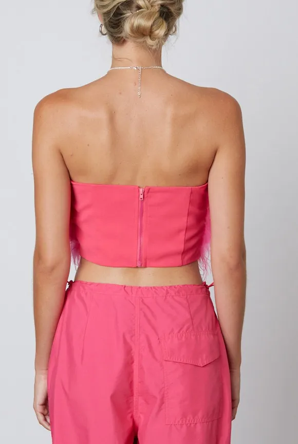 Feather Tube Top