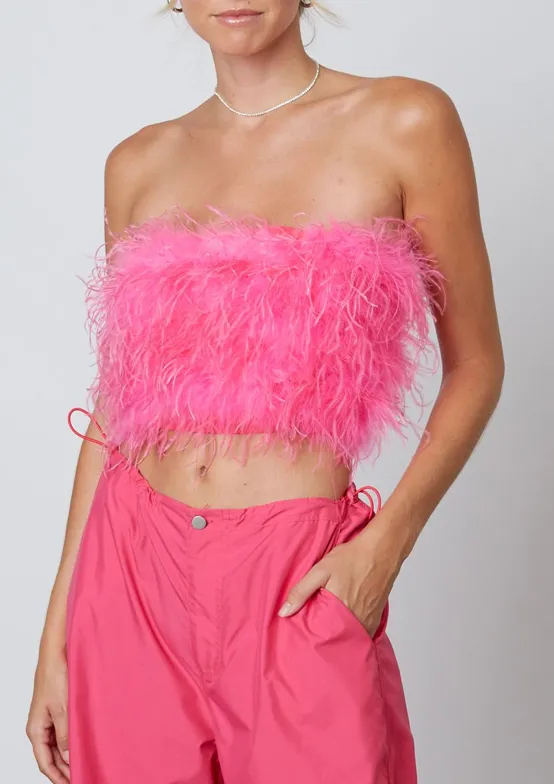 Feather Tube Top