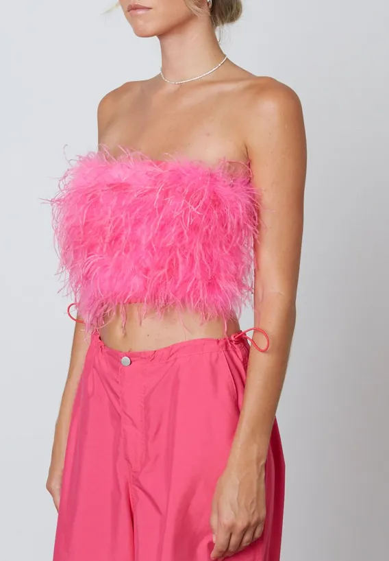 Feather Tube Top