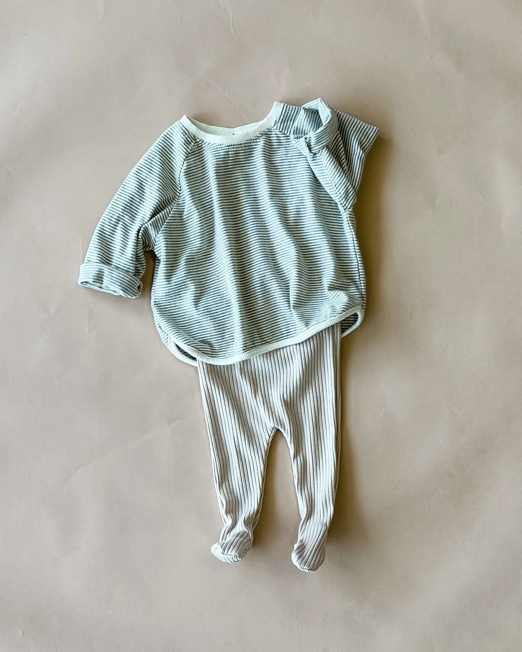 Finlay Striped Baby Tee | Beige