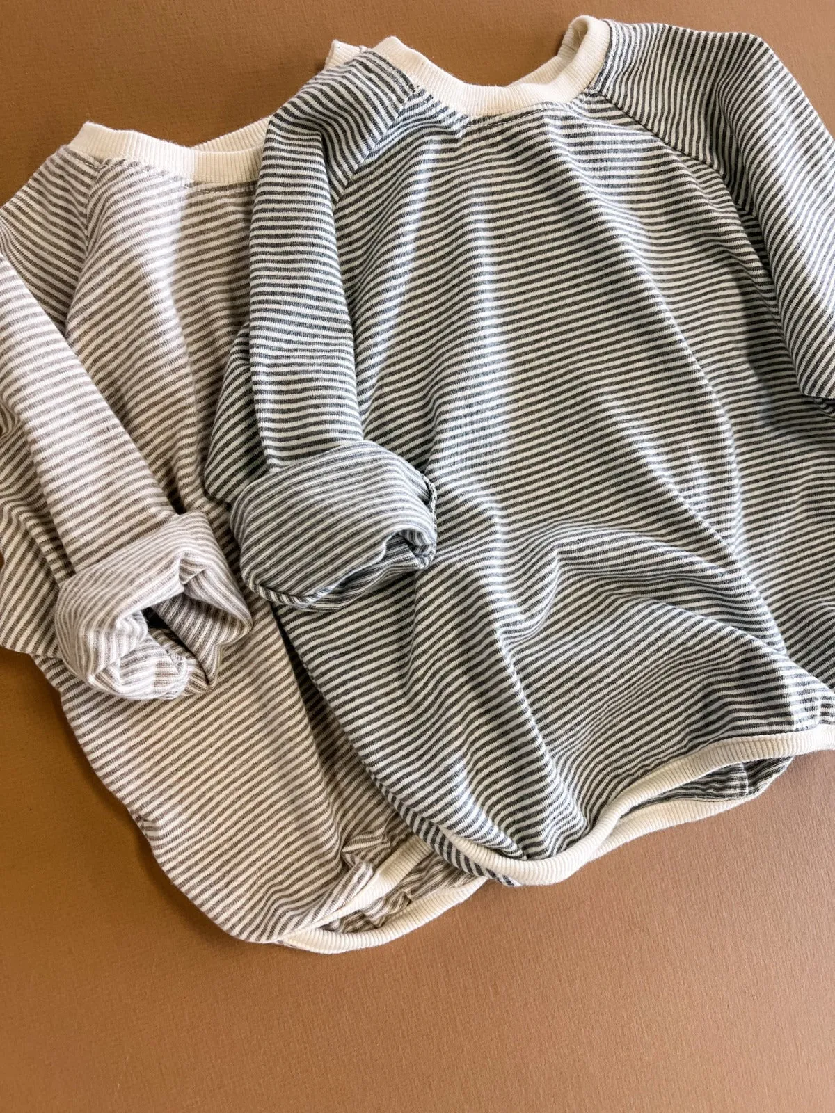 Finlay Striped Baby Tee | Beige