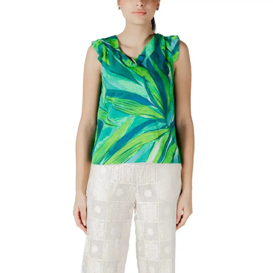 Floral Print Sleeveless Top for Women