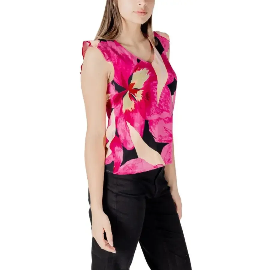 Floral Print Sleeveless Top for Women