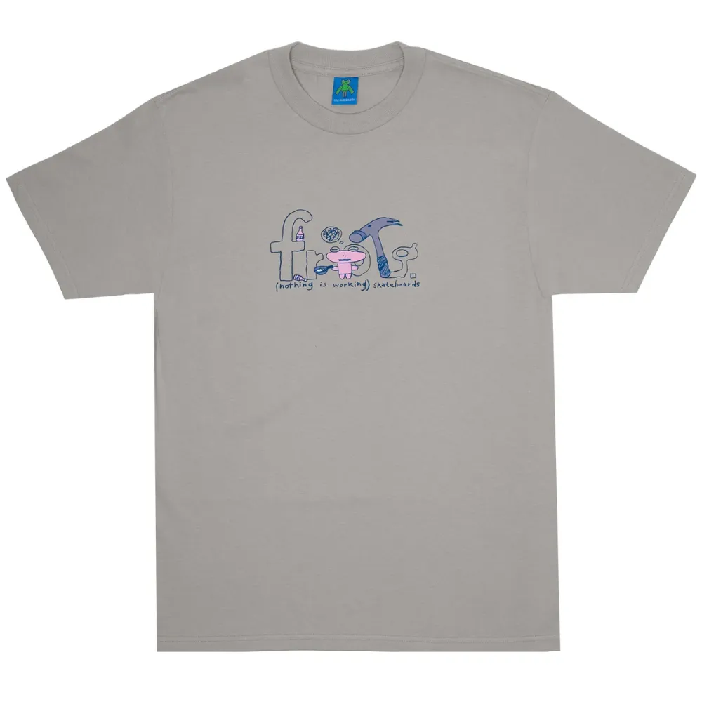 Frog Skateboards Nothing is Working T-Shirt T-Shirt | Silver
