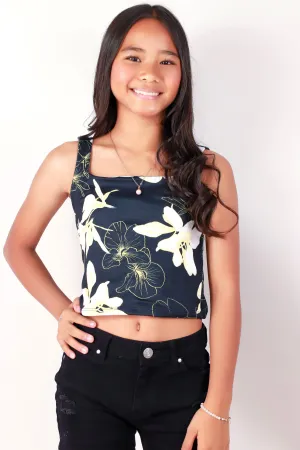 GINGER LILY SQUARE NECK TANK TOP | KIDS SIZE 7-16