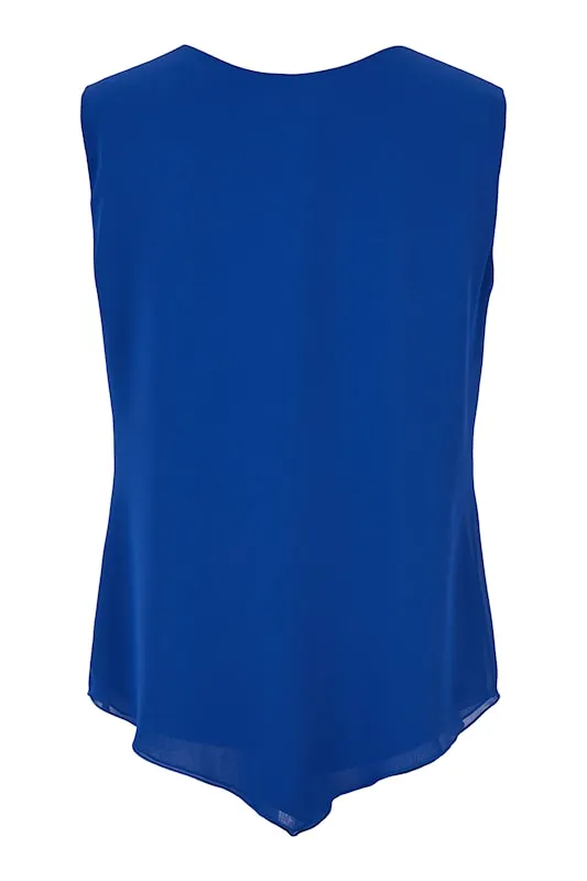 Godske chiffon blue top