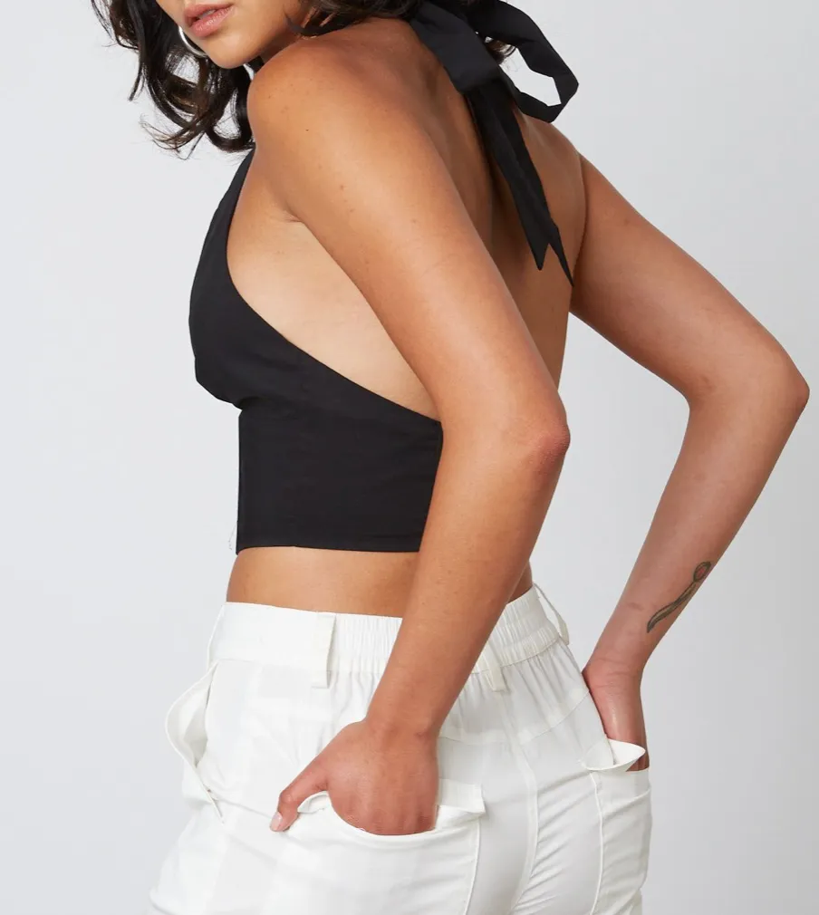 Halter Corset Crop Top